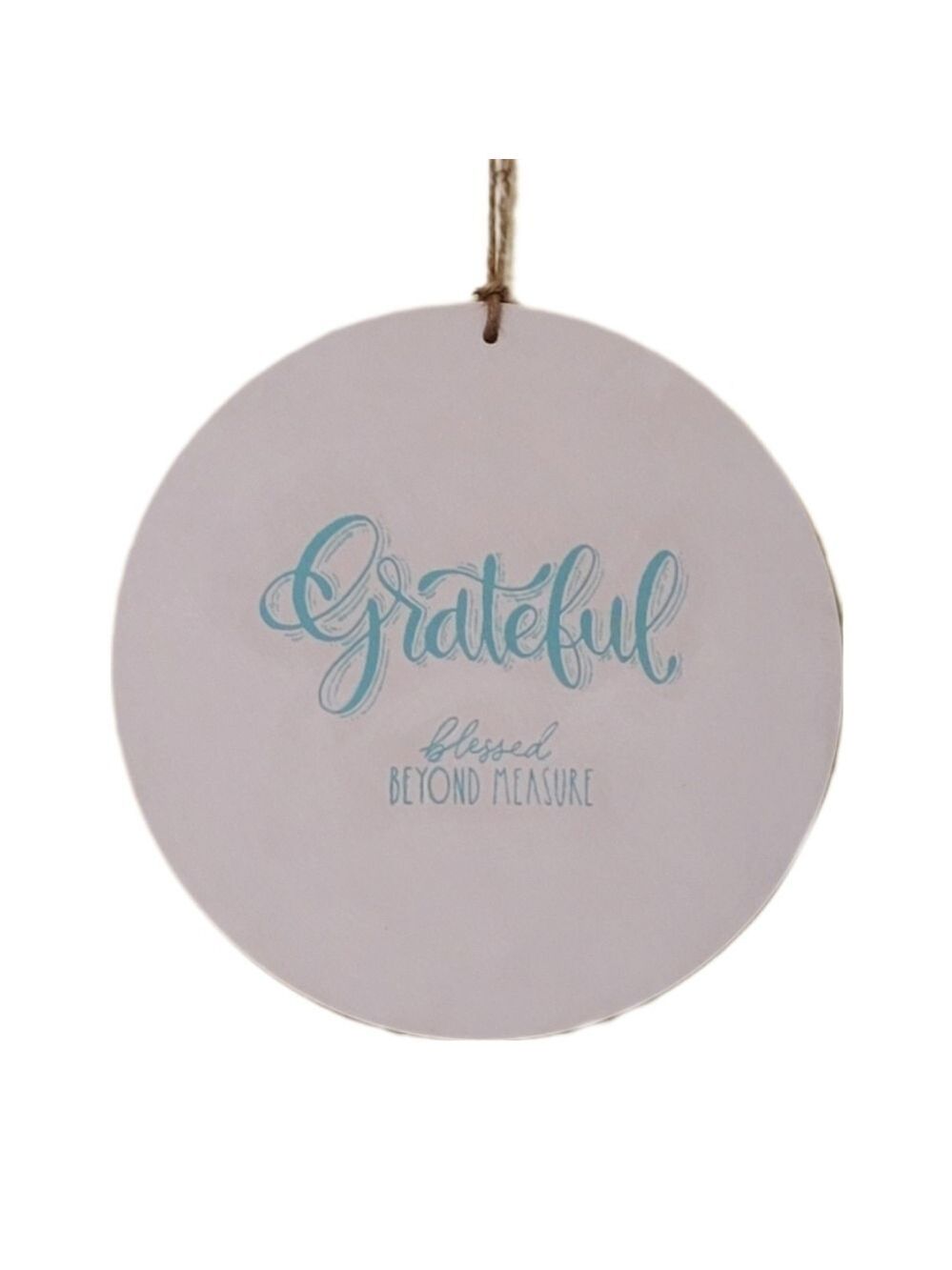 Grateful Blessed Beyond Measure Farmhouse Sign